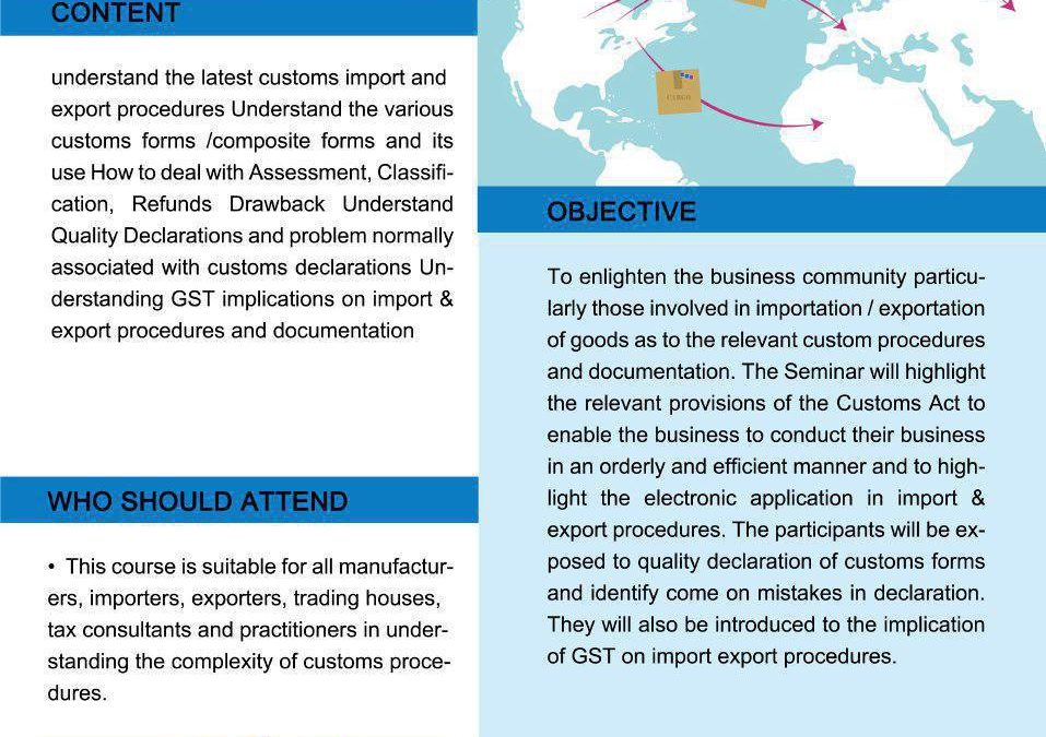 Import, Export, Procedures Documentation and Incoterms